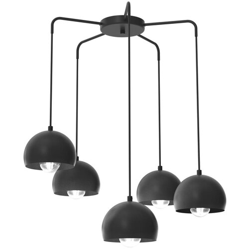  Luster na sajli SOOL 5xE27/15W/230V crna Cene