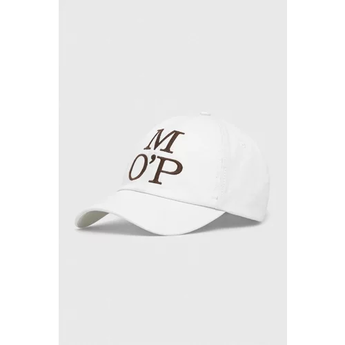 Marc O Polo Bombažna bejzbolska kapa bela barva