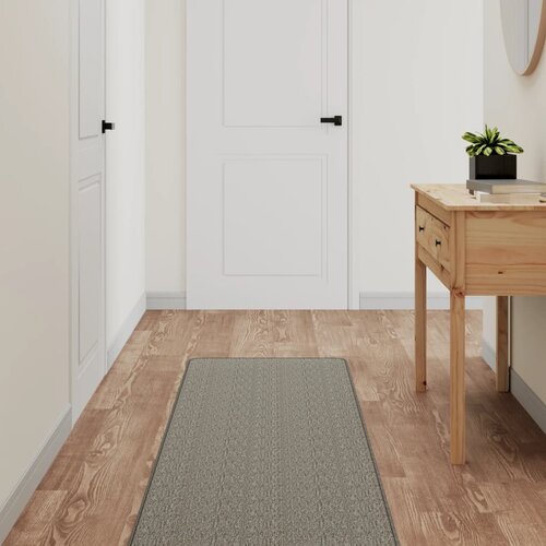 VidaXL Tepih-staza s izgledom sisala srebrna 50 x 150 cm Slike