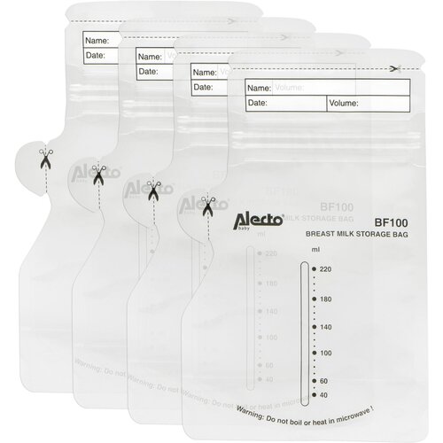Alecto Aufbewahrungsbeutel f&uuml;r Muttermilch 220 ml, 100 Stck Cijene