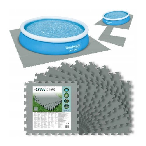 Bestway Podloga za zaščito tal (50 x 50 mm, Siva, 9 kos) Cene