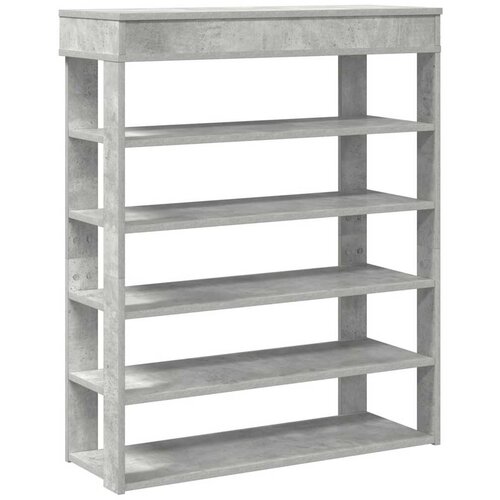 Maison Chic Regal za čevlje - Polica za čevlje Concrete Oak 80x30x98 cm inženirski les, (21777291) Slike