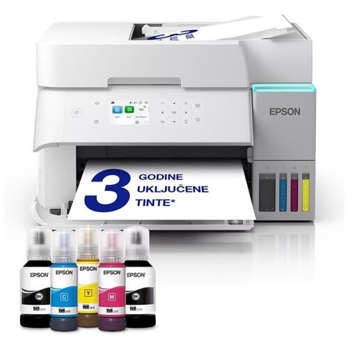 Printer EPSON EcoTank L6376 print/scan/copy/ 35str/min crno-bijelo.23str/min boja. 4800&times;1200 dpi. ADF, Duplex(scan, copy). WiFi. Bijeli.Tinte 101 Cijene