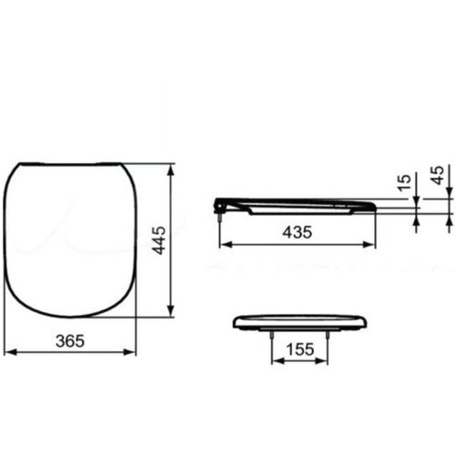 Ideal Standard T352901 Tesi WC deska s počasnim zapiranjem &amp;quot;Soft Close&amp;quot; Slike