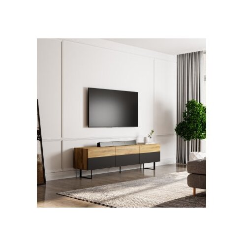 Hanah home TV komoda Sign, 180x49x37cm, Crna Cene