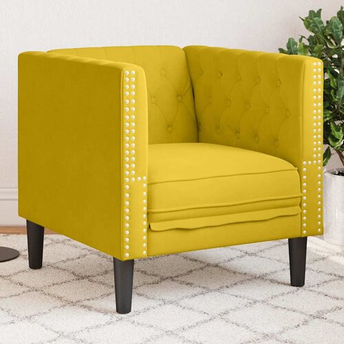  Chesterfield sofa fotelja žuti bar&amp;scaron;un Slike