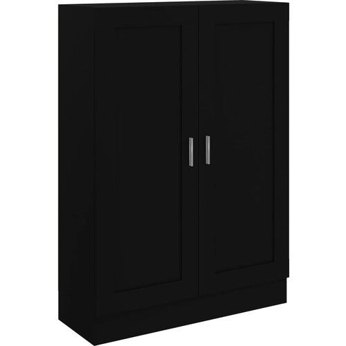 Maison Chic Knjižna omara - Knjižni regal črna 82,5x30,5x115 cm inženirski les, (21726264) Cene