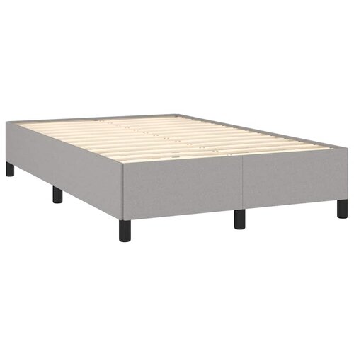  Krevet s oprugama i madracem svjetlosivi 120x190 cm od tkanine Slike