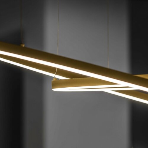 Ideal Lux led luster na sajli oracle slim LED/37W/230V 3000K, prečnik 70 cm, zlatna Slike