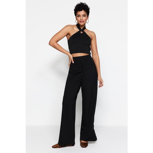 Trendyol Pants - Black - Wide leg Slike