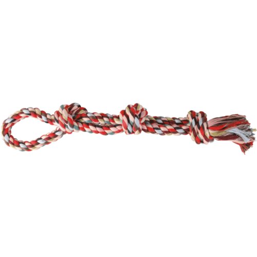 Trixie igračka za pse - dupli šareni konopac - 60 cm, 500 g Cene