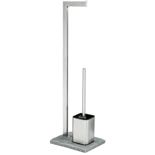 Wenko 20604100 - wc četka granit 23x73,5 cm nerđajući čelik/saten/siva Slike