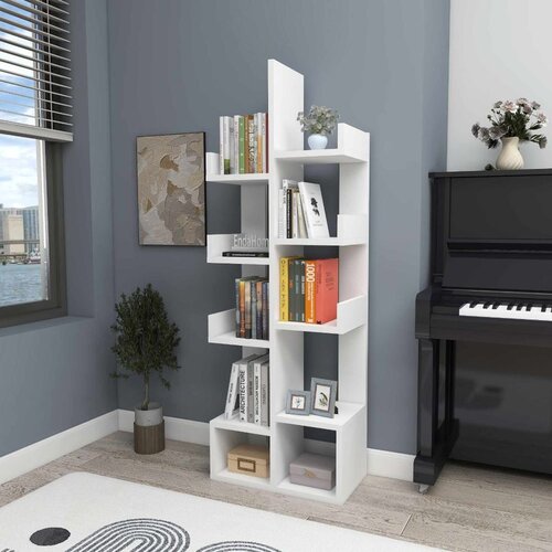 Hanah home polica za knjige pamfilya, 53 cm, bela Cene