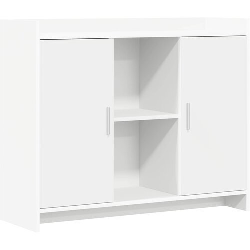 vidaXL Strani &scaron;al Bela 98,5 x 33 x 80 cm Inženirski les, (5000253294) Cene
