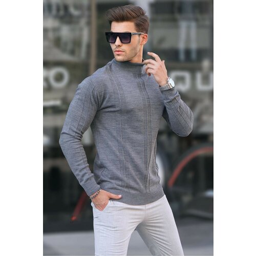 Madmext Sweater - Gray - Standard Slike