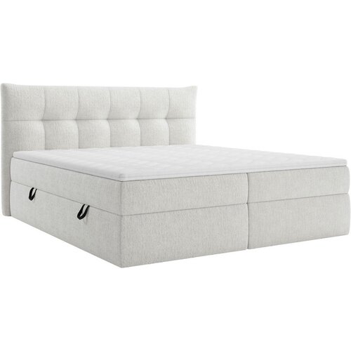 Boxxx POSTELJA Z VZMETNICO 140 cm x 200 cm , tekstil bela Slike