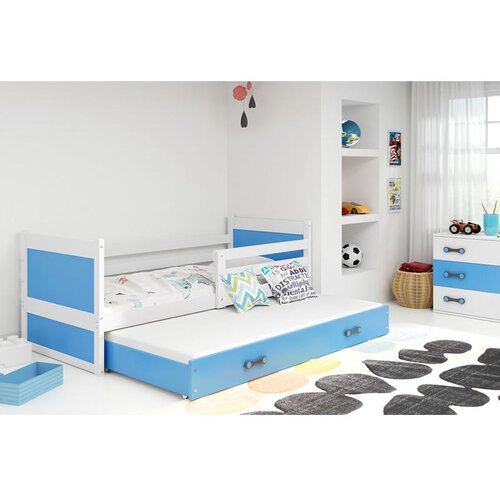  Postelja BMS Rico za 2 osebi 200x90 cm, BELA modra Cene