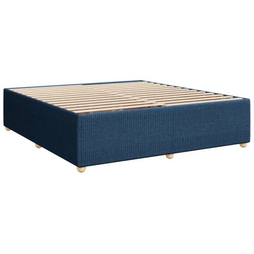 vidaXL Posteljni okvir modra 200x200 cm blago, (21309744) Cene