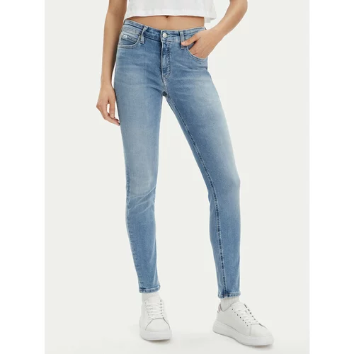 Calvin Klein Jeans Jeans hlače J20J221580 Modra Skinny Fit