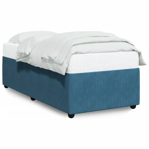 vidaXL Okvir za krevet plavi 100x200 cm baršunasti vidaXL Okvir za krevet plavi 100x200 cm baršunasti
