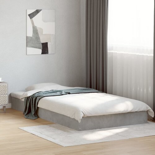 Furnova Posteljni okvir betonsko siv 100x200 cm inženirski les, (21939369) Slike