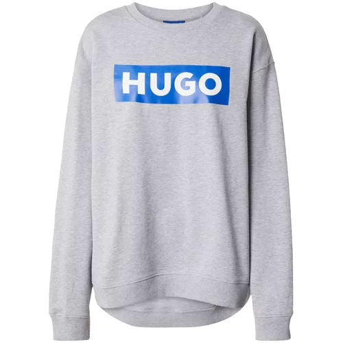 Hugo Blue Sweater majica 'Classic' kraljevsko plava / siva melange / bijela