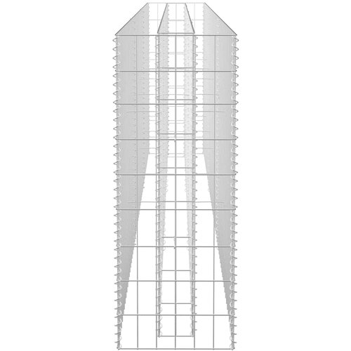  Gabionska sadilica od pocinčanog čelika 270 x 30 x 90 cm Slike