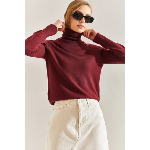 Bianco Lucci Women's Turtleneck Knitwear Sweater Cene