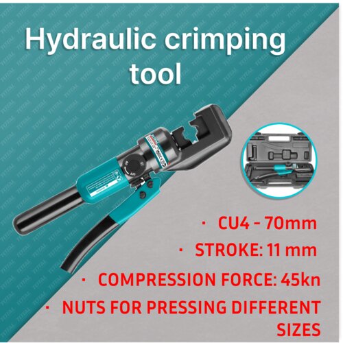 Total Hidraulična klije&amp;scaron;ta za stopice Cu4-70mm /45KN (THCT070) Slike