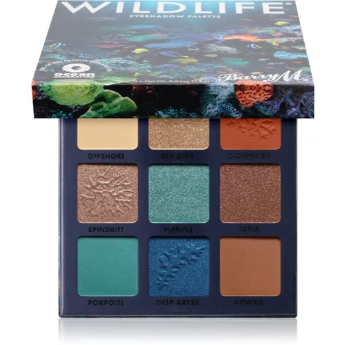 Barry M Wildlife Ocean Eyeshadow Palette senčilo za oči 10.8 g