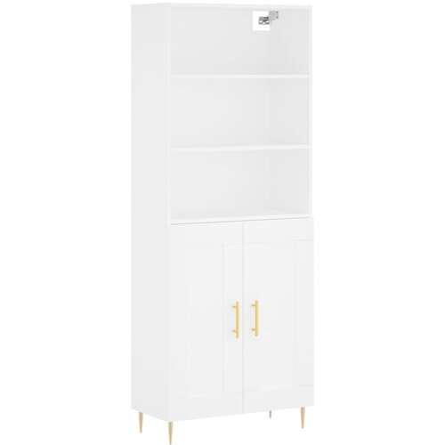 Maison Chic Visoka omara - Komoda - Predalnik bela 69,5x34x180 cm inženirski les, (21722768) Cene