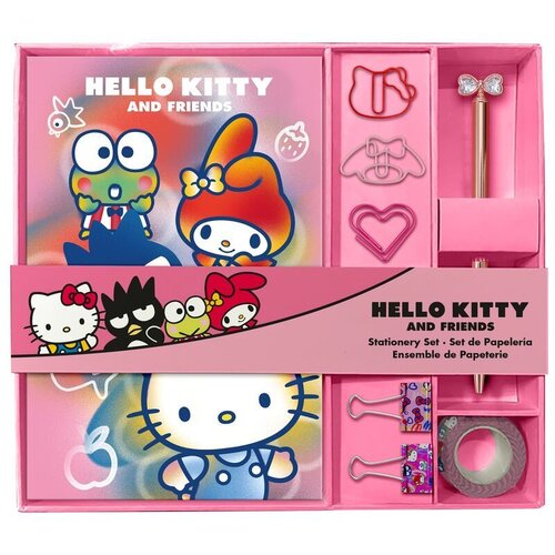 Hello Kitty Set &amp;scaron;kolskog pribora s notesom Slike