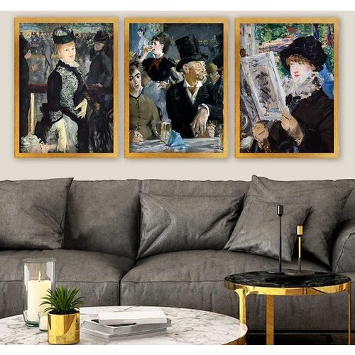 Wallity Set uramljenih slika 3AC_UN195150, 3 Dela Cene