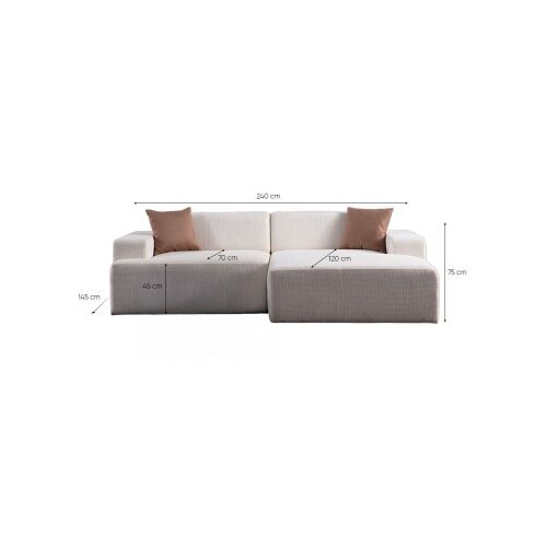 Atelier Del Sofa ugaona sofa melva (L15 + chl rıght) Slike