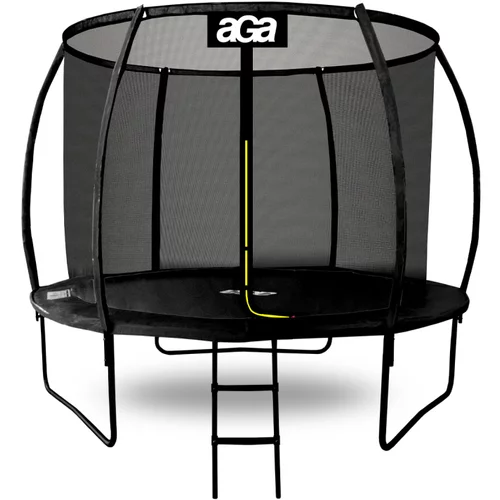 Aga SPORT EXCLUSIVE Trampolin 250 cm črn + zaščitna mreža + lestev, (21125336)