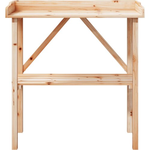  Stol za biljke s policom 78 x 38 x 82,5 cm od masivne jelovine Slike