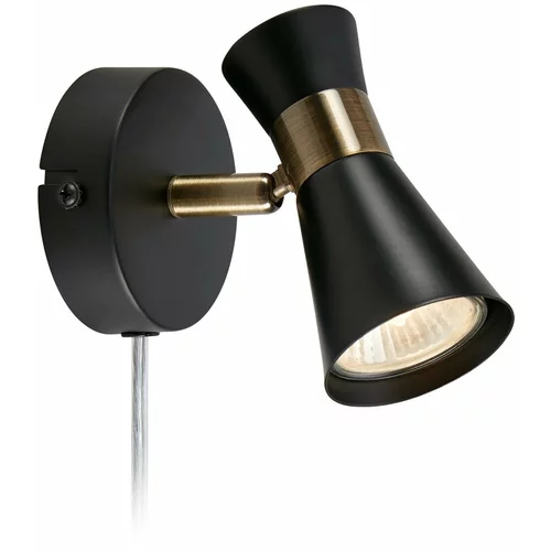 Markslöjd Crna zidna lampa (duljina 12 cm) Folie -