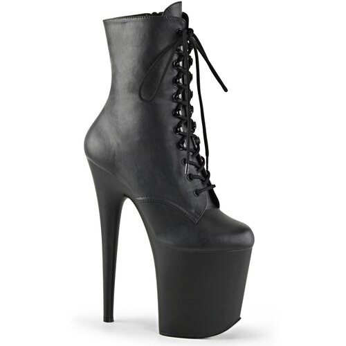 Pleaser USA Pleaser Flamingo-1020 Blk Faux Leather/Blk Matte Cene