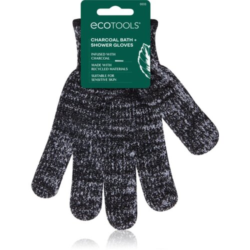 Ecotools Charcoal Bath Infused Gloves rokavica za piling 2 kos Cene