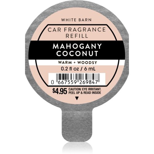 Bath & Body Works Mahogany Coconut dišava za avto nadomestno polnilo 6 ml Cene