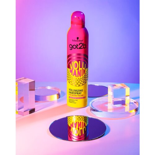 Got2b Volumania lak za lase z ekstra močnim utrjevanjem za dolgotrajajoč volumen 300 ml Slike