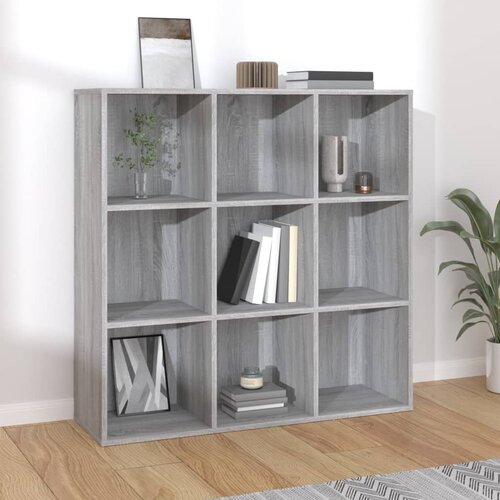 Furnova Knjižna omara siva sonoma 98x29x97,5 cm, (21932506) Slike