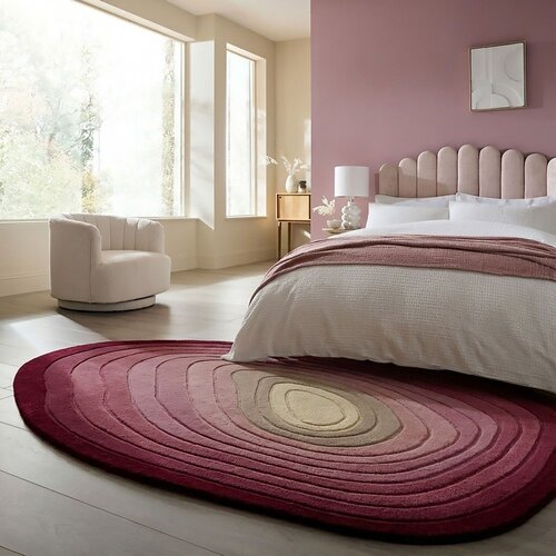 Flair Rugs Vijolična ročno tkana volnena preproga 160x230 cm Puddle Ombre &amp;ndash; Slike