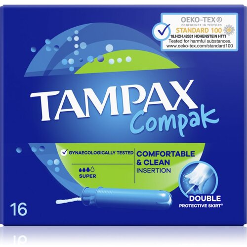 Tampax Compak Super tamponi z aplikatorjem 16 kos Slike