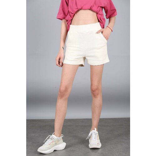 Madmext shorts - beige - normal waist Slike