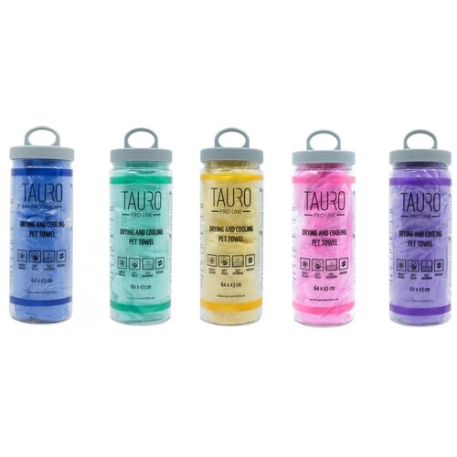 Tauro Pro Line Drying&Cooling Pet Towel 64x43cm - green Cene