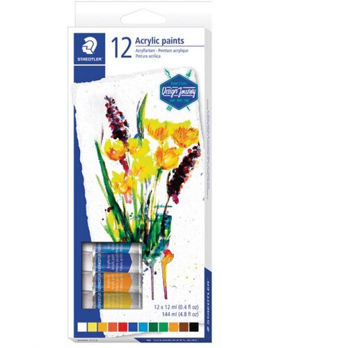 Boja AKRILNA 12ML ALUMINIJSKA TUBA 12 DESIGN JOURNEY STAEDTLER 8500 C12 Cijene