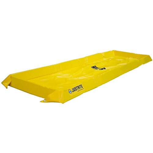 Justrite Univerzalna zložljiva kadica, prilagodljiva, zunanja višina 102 mm, prestrezna prostornina 151 l, teža 4 kg Cene