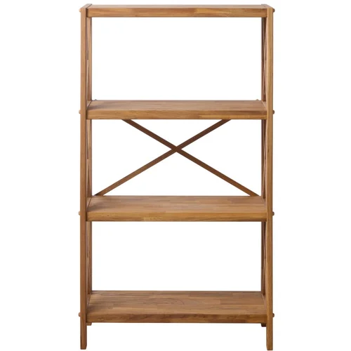 Unique Furniture Regal iz masivnega hrasta v naravni barvi 70x124 cm X-Shelf –