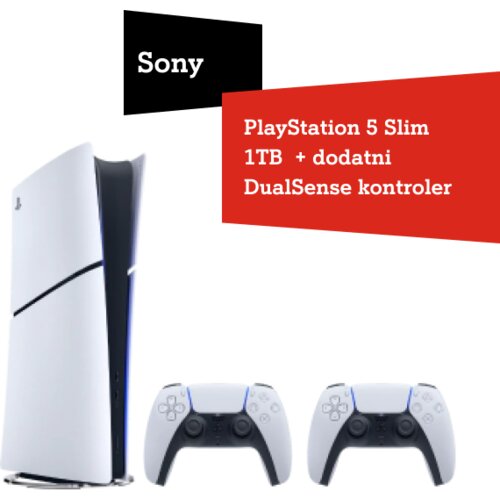 Sony PlayStation 5 Slim 1TB + dodatni DualSense kontroler Slike